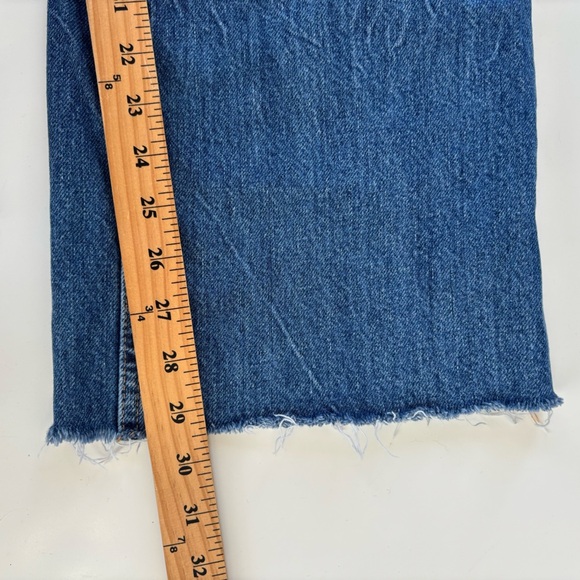 ZARA Women's High Rise High Waist Wide Leg Straight Leg Medium Wash Jeans Sz 4 - Picture 8 of 8